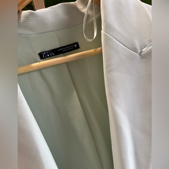 Zara Mint Green Cut Out Blazer Mini Dress - Picture 14 of 16